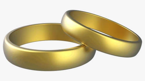 Black Gold Over - Wedding Catholic Gold Ring Set, HD Png Download, Transparent PNG