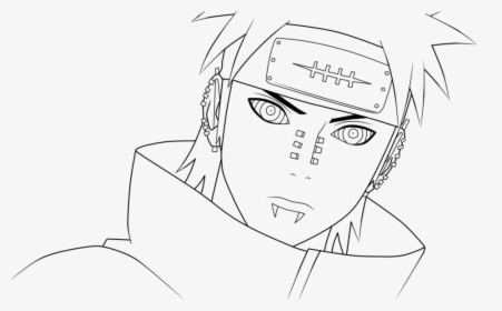 Pain Naruto Drawing At Getdrawings - Naruto Shippuden Lineart, HD Png Download, Transparent PNG