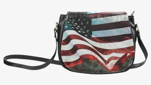A Abstract Waving Usa Flag Classic Saddle Bag/large - American Flag God Bless Our Veterans, HD Png Download, Transparent PNG