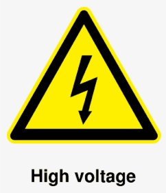 Sign Icon Symbol Safety Cartoon Signs Symbols - Danger High Voltage Vector Free, HD Png Download, Transparent PNG
