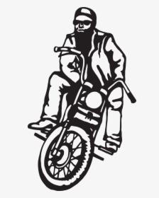 Cool Dude Chopper Motorcycle Decal - Cool Dude, HD Png Download, Transparent PNG