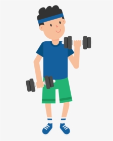 Cartoon Dumbbell Png - Drinking Water Clipart Png, Transparent Png, Transparent PNG