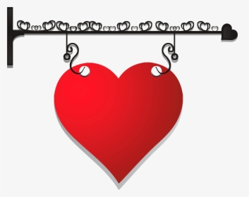 Transparent Hanging Hearts Png - Hanging Heart Png, Png Download, Transparent PNG