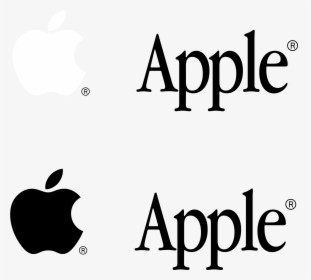 Apple Logo Black And White - Apple, HD Png Download, Transparent PNG