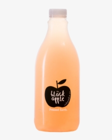 Transparent Black Apple Png - Glass Bottle, Png Download, Transparent PNG