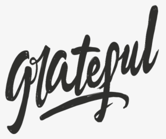 Grateful Word Art Lettering - Thank You Word Png, Transparent Png, Transparent PNG