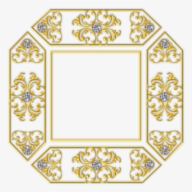 Gold, Square, Frame, Golden, Yellow, Metal, Metallic - Portable Network Graphics, HD Png Download, Transparent PNG