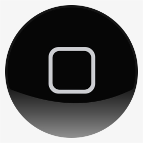 Iphone, Apple, Black, Button, Circle, Ipod, Rectangle - Apple Home Button Png, Transparent Png, Transparent PNG