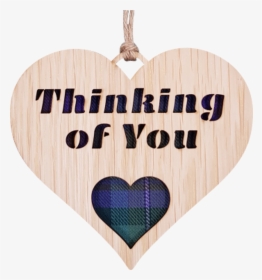 Thinking Of You Heart Hanging Plaque - Heart, HD Png Download, Transparent PNG