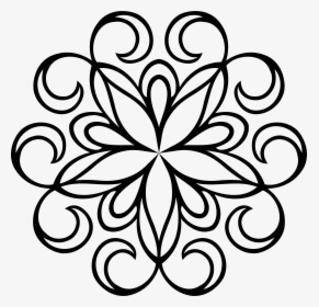 Art Drawing Of Arabesque , Png Download - Abstract Motif Drawing, Transparent Png, Transparent PNG