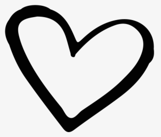And White,heart - Black Heart Transparent Background, HD Png Download, Transparent PNG