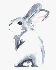 Little Watercolour Watercolor Cinnamon Rabbit Flowers - Watercolour Rabbit, HD Png Download, Transparent PNG