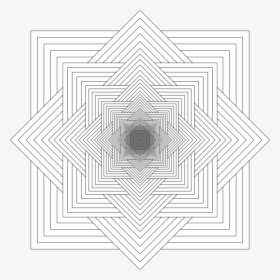 Line Art,square,symmetry - Mandalas Cuadradas Para Colorear, HD Png Download, Transparent PNG
