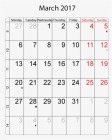 Transparent March Calendar Png - 2006 Calendar, Png Download, Transparent PNG