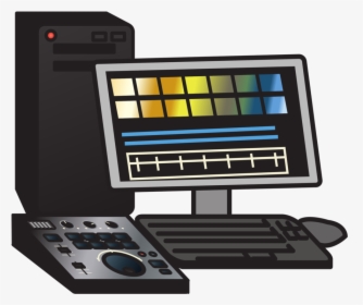Electronic Instrument,display Device,electronics Accessory - Video Editing Clipart, HD Png Download, Transparent PNG