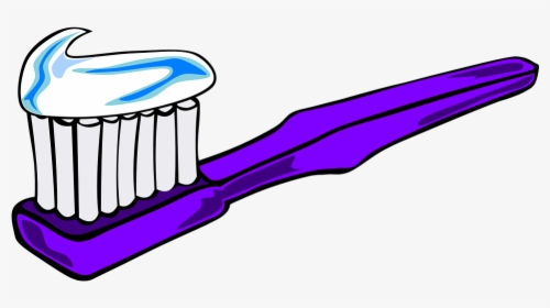 Brush Teeth Free Vector Graphic Brush Tooth Paste Dental - Cartoon Picture Of Toothbrush, HD Png Download, Transparent PNG