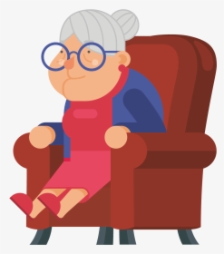 Transparent Cartoon Chair Png - Sit On Chair Cartoon, Png Download, Transparent PNG