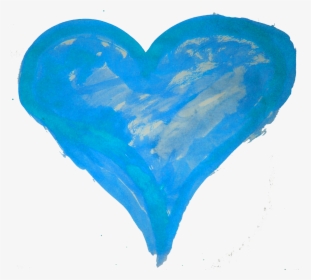 Watercolor Heart Png Clip Art Transparent Stock - Watercolor Blue Heart Png, Png Download, Transparent PNG