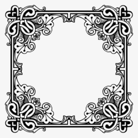 Picture Frame,art,symmetry - Medieval Frames And Borders, HD Png Download, Transparent PNG