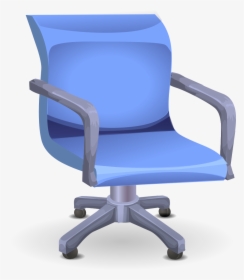 Transparent Chair Clip Art - Chair In Blue Icon, HD Png Download, Transparent PNG