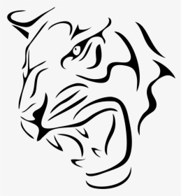 Tiger Lion Head Scary Auto Car Bumper Window Vinyl - Tiger And Lion Stickers, HD Png Download, Transparent PNG