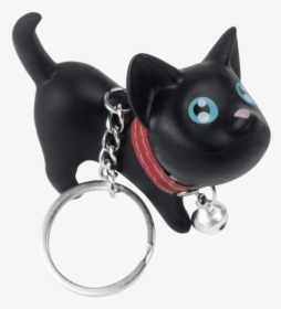 Niceeshop Cute Cat Key Chain - Black Cat, HD Png Download, Transparent PNG