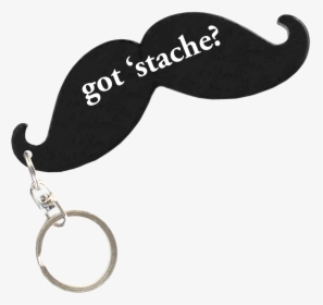 Black Got Stache Mustache Key Chain Bottle Opener - Chain, HD Png Download, Transparent PNG