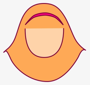 Muslim, Islam, Girl, Head, Face, Hair, Blank, Female - Kerudung Kartun, HD Png Download, Transparent PNG