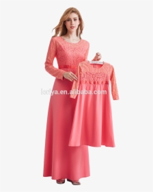 Long Dress Lace Muslimah , Png Download - Abaya Kids, Transparent Png, Transparent PNG