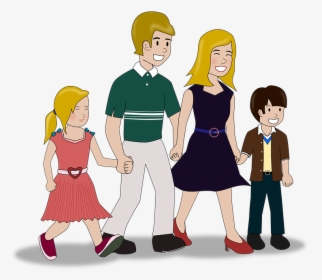 Familia, Feliz, Alegría, Sonrisa, La Felicidad - Cartoon, HD Png Download, Transparent PNG