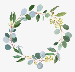 Wedding Greenery Wreath - Transparent Watercolor Greenery Png, Png Download, Transparent PNG