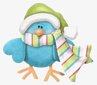 Winter Cliparts For Free Clipart Scene And Use In Transparent - Cute Winter Birds Clipart, HD Png Download, Transparent PNG