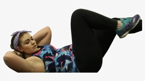 Woman Doing Crunches At The Gym - Photo Shoot, HD Png Download, Transparent PNG
