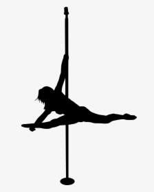 Pole Dancer Silhouette Png, Transparent Png, Transparent PNG