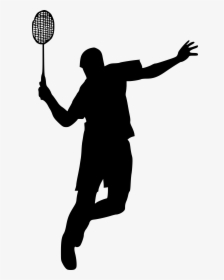Badminton Silhouette Png, Transparent Png, Transparent PNG