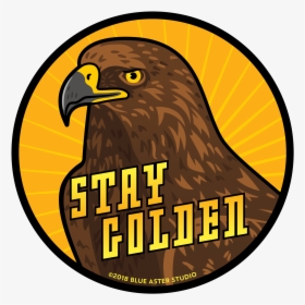 Circular Badge Featuring An Illustrated Golden Eagle - Coffee Clip Art, HD Png Download, Transparent PNG