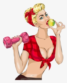Fitness Woman Png Image Free Download Searchpng - Magic House Buongiorno Buon Sabato, Transparent Png, Transparent PNG