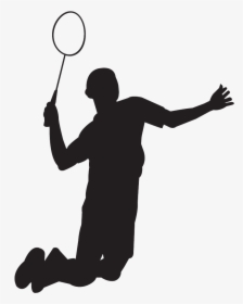 Badminton Free Pictures - Badminton Player Silhouette Png, Transparent Png, Transparent PNG