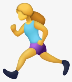 Woman Running Emoji Png, Transparent Png, Transparent PNG