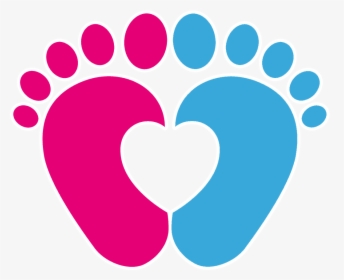 Transparent Footprints Png - Heart With Baby Feet, Png Download, Transparent PNG