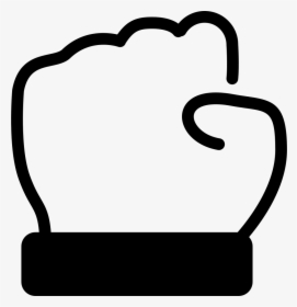 Hand Closed Fist Outline - Fist, HD Png Download, Transparent PNG