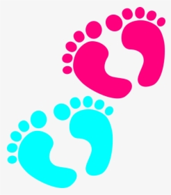 Blue Baby Footprints Png, Transparent Png, Transparent PNG