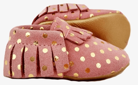 Pink Baby Moccasins Aidie London - Slipper, HD Png Download, Transparent PNG