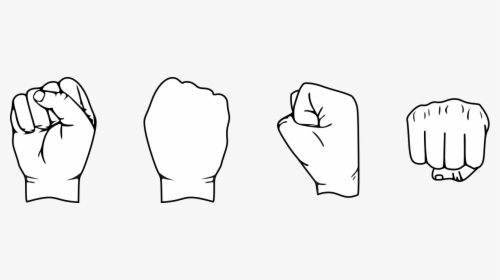 Transparent Fist Png - Draw A Punch Hand, Png Download, Transparent PNG