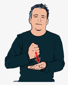Fist On Palm Sign Language, HD Png Download, Transparent PNG