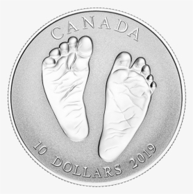 Baby Feet Silver Coin, HD Png Download, Transparent PNG