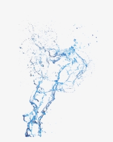 Abstract Clear Water Splash On White Background - Picsart Drop Water Png, Transparent Png, Transparent PNG