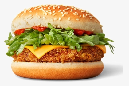 Mcdonalds Burger Png Background Image - Veggie Mcspice, Transparent Png, Transparent PNG