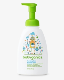 Babyganics Foaming Dish & Bottle Soap, Fragrance Free,, HD Png Download, Transparent PNG