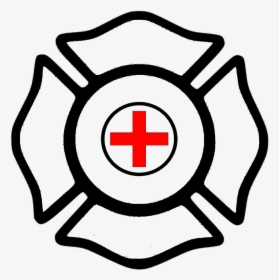 Red Cross Mark Clipart Clear Background - Firefighter Logo Clip Art, HD Png Download, Transparent PNG